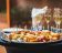 Catering service food and champagne glasses in a restaurant heerlijke hapjes met prosecco